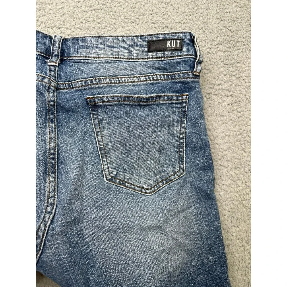 Kut from the Kloth Bermuda denim shorts sz 10 - Picture 7 of 10